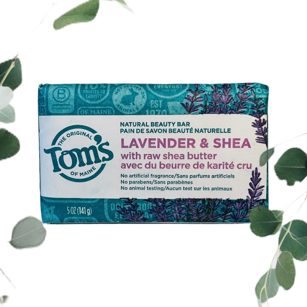 Lavender & Shea Beauty Bar Tom's Of Maine Bar Soap 5 Oz Each - Picture 4 of 10